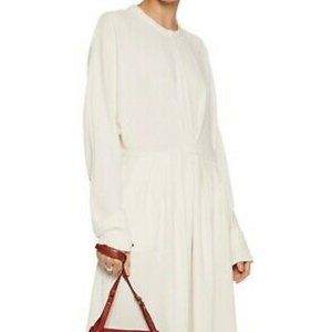 IRO White Ivory Pleated Crepe Dolman Sleeve NWOT